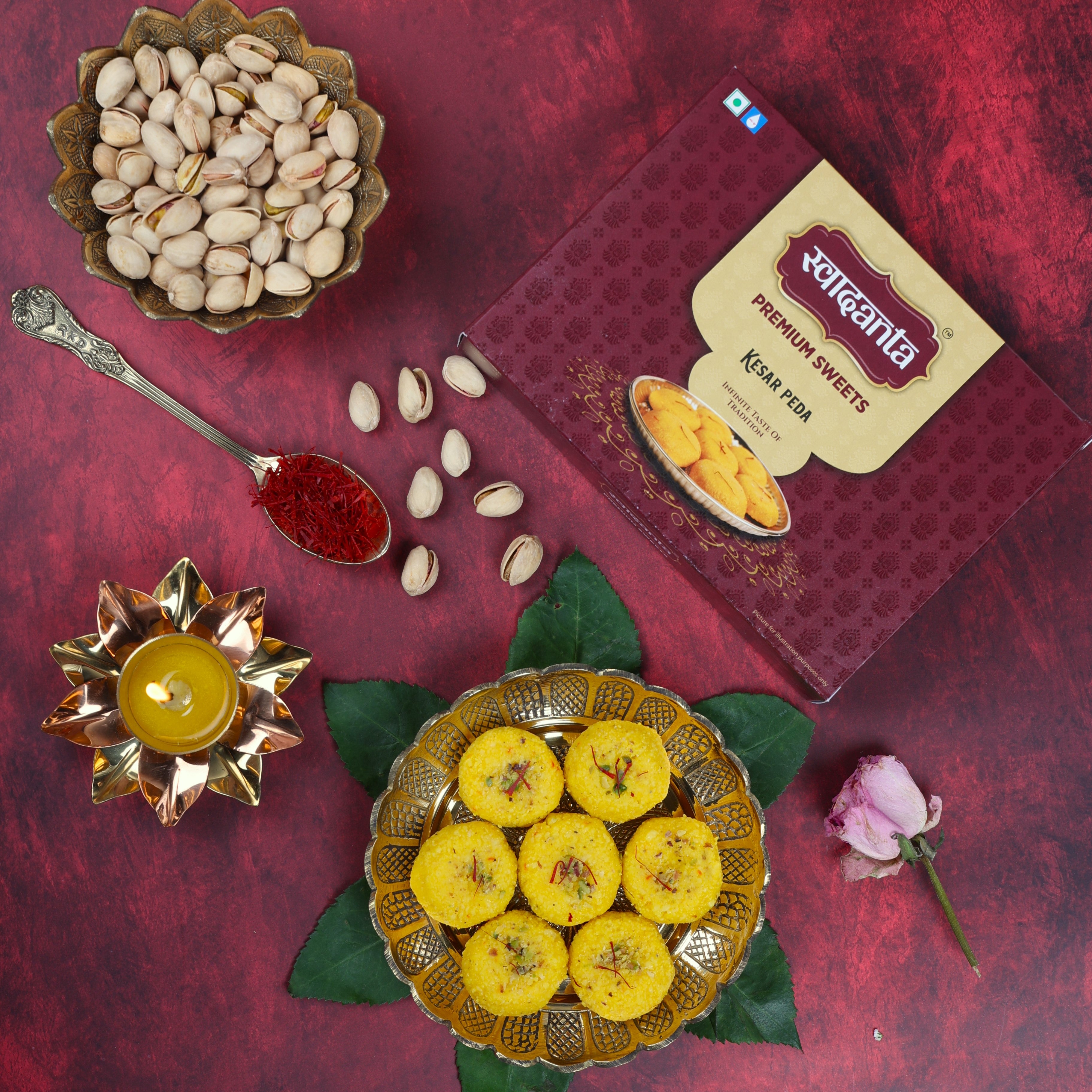 Kesar Danedar Peda