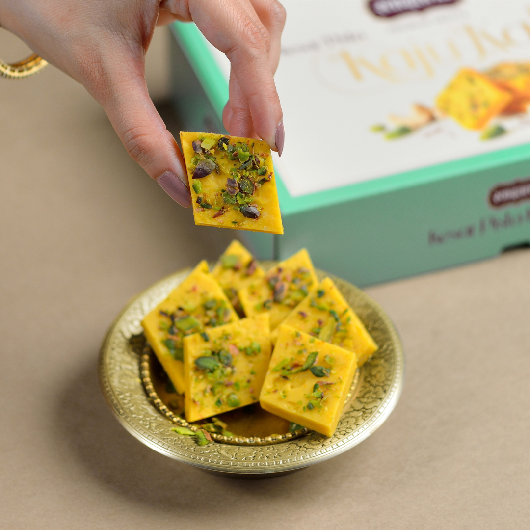 Kesar Pista Kaju Katli