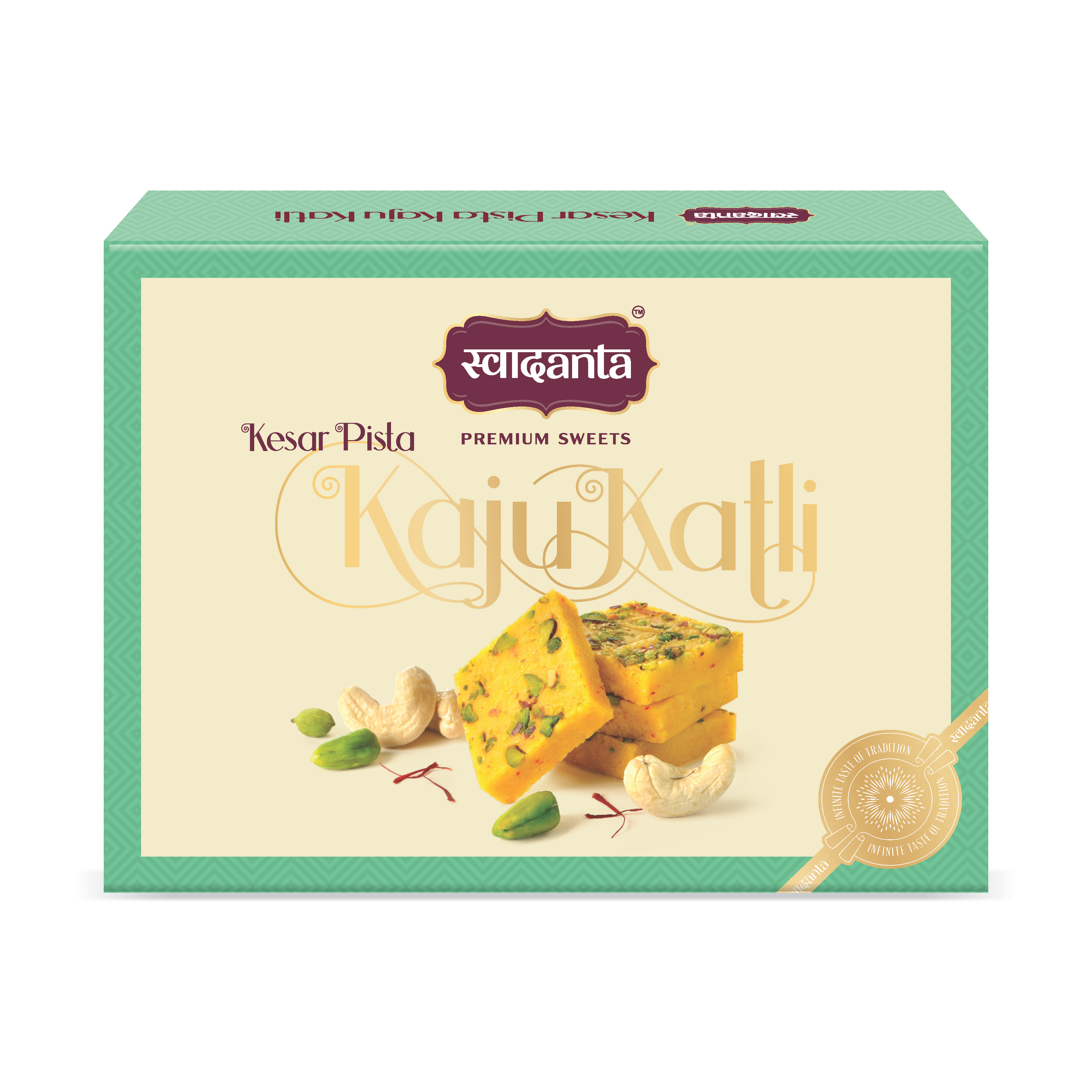 Kesar Pista Kaju Katli